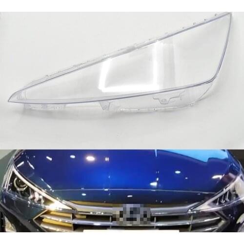 Headlight Lens For Hyundai Elantra 2019 2020 Headlamp Cover Replacement Front Car Light Auto Shell
