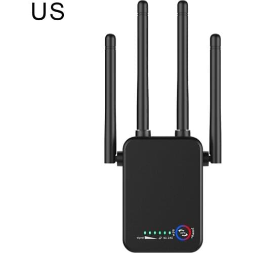 Wireless Routers Wifi Repeater Dual-Band 2.4 4Antenna Wi-Fi Range Extender Signal Home Network Supplies