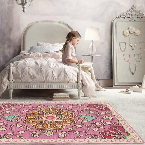 Pink Girls Room 3D Printed Carpets For Living Room Bedroom Area Rug Child Play Rug Kids Mat Carpet Floor Decor Room Hallway Home