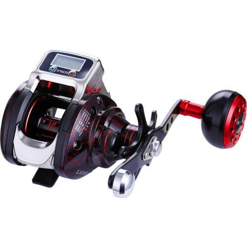 Fishing Reel Baitcasting Reel counter in meter 6.3:1 Digital reel Full Metal spool SaltWater Wheel Trolling Coil Drag 5kg