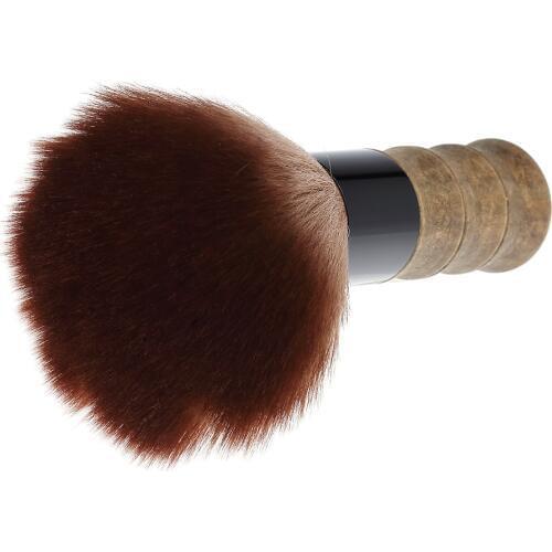 Soft Hairdressing Brush Salon Hair Cutting Neck Duster Brush Barber Wood Handle Hair Cleaning Sweep Brush Hairdressing Tool