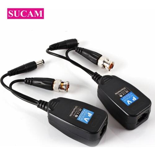 5 Pairs/lot 1CH Passive Balun RJ45 CCTV Balun Video Balun Transceiver Supply Power For High Definition CVI/TVI/AHD Cameras