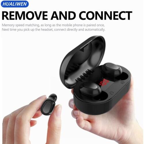 TWS Earphone 5.0 Wireless Bluetooth Headphones AI Control Gaming Headset Stereo bass With Mic Noise Reduction