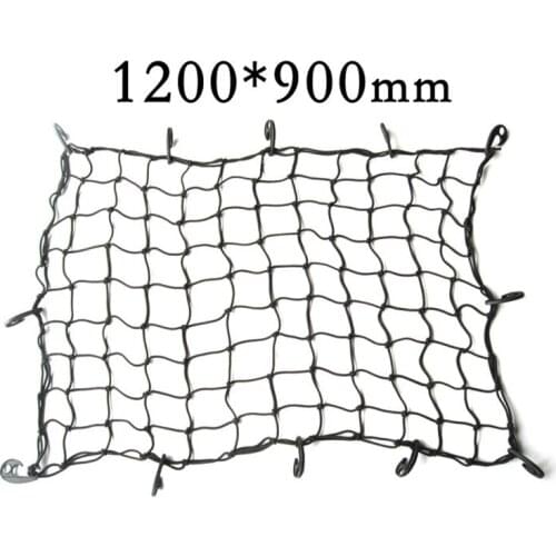Heavy Duty Cargo Net Stretchable, Elastic Truck Net, Adjustable 12 Hooks, Storage Mesh Organizer Bungee for Rooftop Cargo