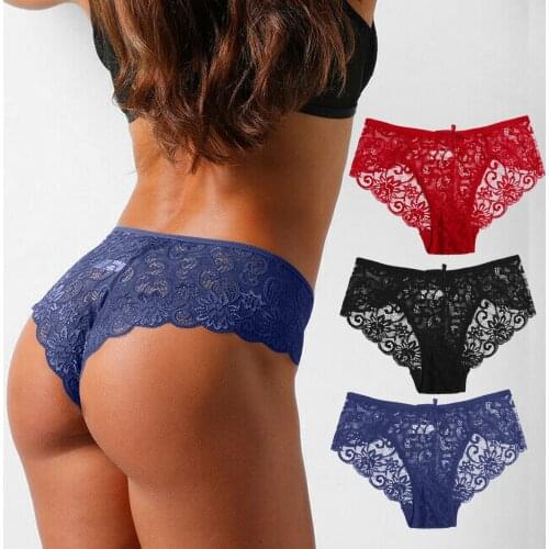 Ladies Lace Sexy Temptation Underwear Mid-waist Lace Briefs Sexy Panties Female Sexy Underwear Ropa Interior Femenina 2021