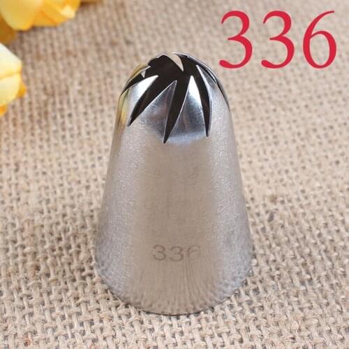 1Pcs #336 Large Size Icing Piping Nozzles Premium 304 Stainless Steel Cake Cream Decoration Head Kitchen Pastry Tips Decorating