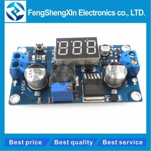 1pcs LM2596 LM2596S Power Module + LED Voltmeter DC-DC Adjustable Step-down Power Supply Module with Digital Display