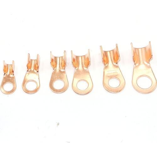 20PCS 10A 20A 30A Open lug Copper Nose Spot Welding Spot Welder OT-10A OT-20A OT-30A Battery Cable Connector Terminal Crimping