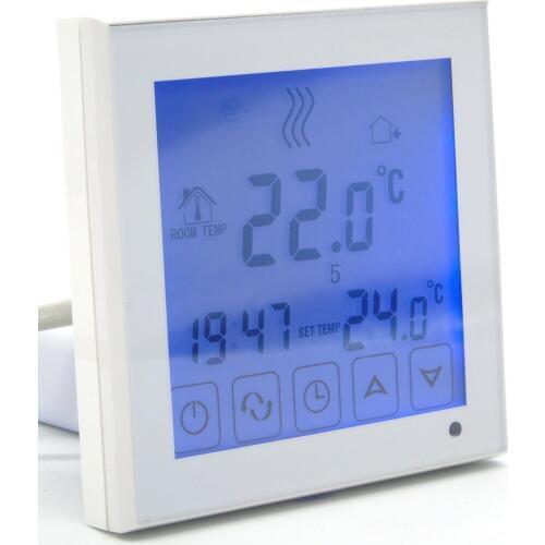 6+1 programmable EU floor heating thermostat room temperature controll with LCD touch