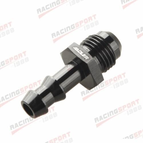 -6 AN AN6 Male Flare To 10mm Hose Barb Adapter Fitting Black/Blue/Silver