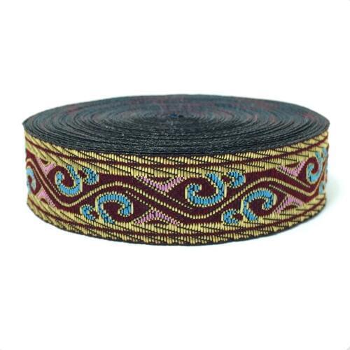 3/4" 20mm 9yards/set cartoon Wave flower Woven Jacquard ribbon grosgrain ribbon hair bow DIY handmade OEM KTZD16061502