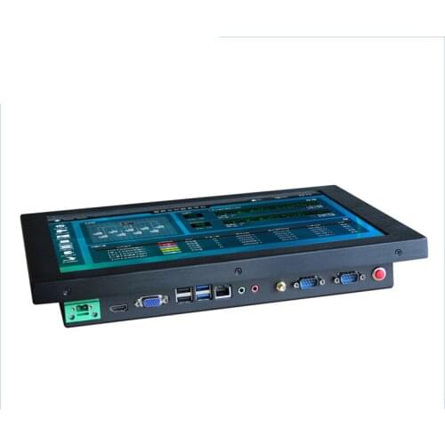 New Style Fanless Industrial Computer Celeron 3855U New Intel Core 4GB RAM 32G SSD Gaming Pc All In One Pos With 2*RS232 4*USB