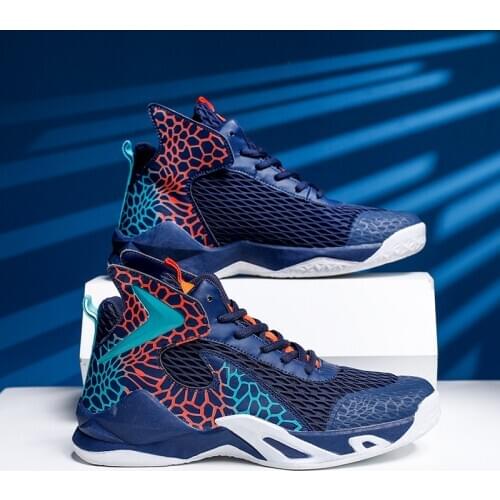 Man Light Basketball Shoes Air Breathable High Top Basketball Sneakers Men Big Size 45 Outdoor Sports Gym Ankle Boots