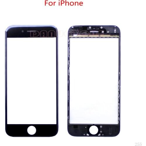 For IPhone 6 Plus 5 5S 4.7'' 5.5 inch 6S 11 Touch Panel Front Outer Screen Glass Lens With Frame