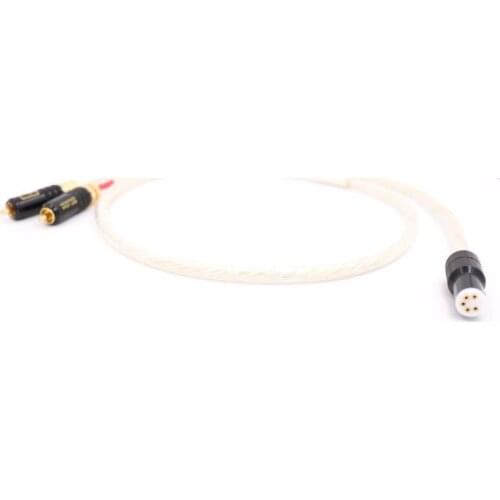 1.5M Tonarm Cable 5 Pin DIN & RCA Phono Turntables Analog Cable