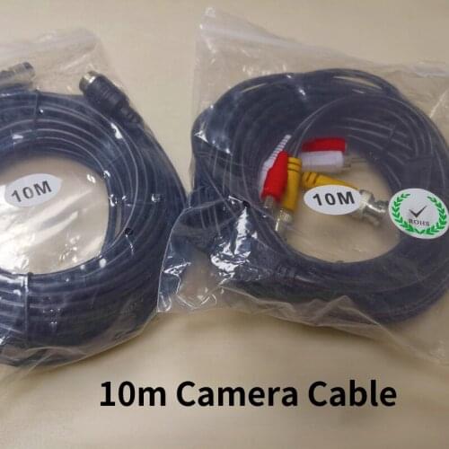 CCTV DC Power Extension Cable Cord 10 Meter 10m 12V DC 15FT Audio Video Power Camera Cable BNC RCA CCTV Cable 1pcs free shipping