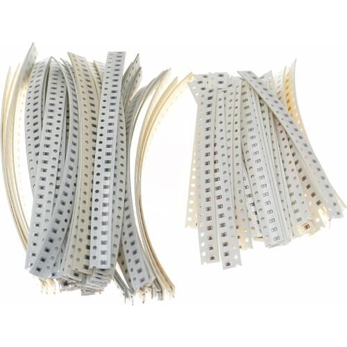 2300Pcs SMD 0805 (0Ω-10MΩ) 50 Value Resistor + (2.2pf-1uf) 40 Value Capacitor kit