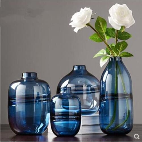 Creative stained glass vase, home office restaurant table decoration gift, Nordic modern fashion vase