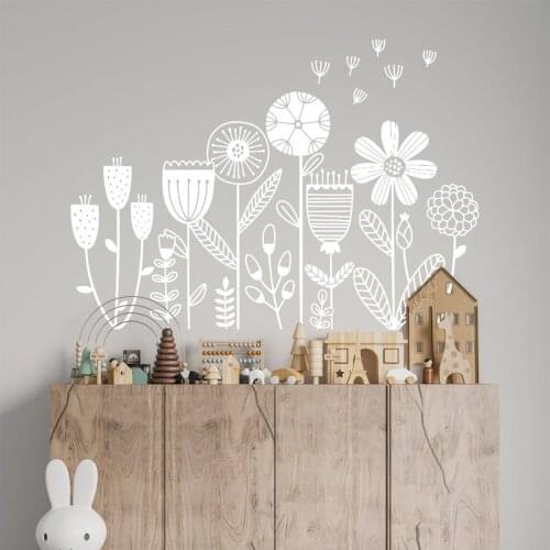 Makeyes Flowers Wall Stickers