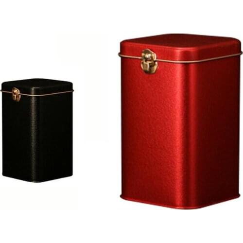 Metal Tea Cans High-Grade Lock Tinplate Coffee Candy Storage Box Tin Can