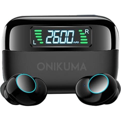 True Wireless Earbuds Bluetooth-compatible Headphones Touch Control with Wireless Charging Case Display Earphones