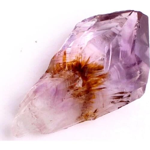 1PC Natural Transparent Rare Purple Titanium Quartz Rough Rutilated Stones Point Pendants DIY Raw Crystals Hairstone Healing