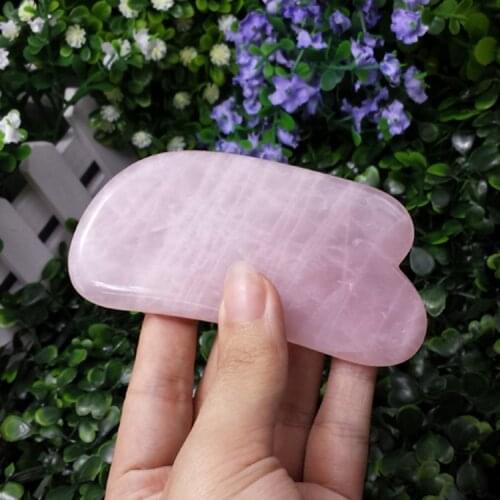 Natural Powder Crystal Jade Plate Piece The Quartet Scrapping Plank Guasha Body Scratcher Square Care Tool China medical
