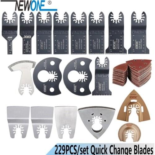 Newone K229 pcs Oscillating Tool Saw Blades Accessories fit for Multimaster power tools as Fein,Black&Decker etc,quick change