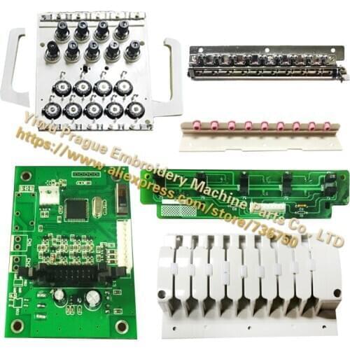 One set of TAJIMA TMFD head tension base for 9 needles embroidery machine parts