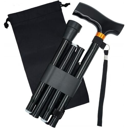 Walking Sticks Telescopic baton folding Walking cane Aluminum Alloy crutches Trekking cane Hiking Trekking Poles north pole