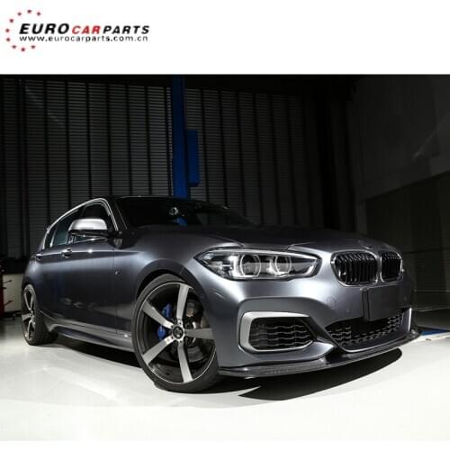 F20 front lip for 1 series F20 2015-2019year M sport LCI M140i to 3D style carbon fiber front lip