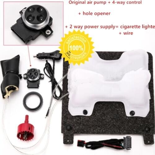 4 way air bag Foam Car Seat Pillows back Lumbar Support Back Massager Cushion for volkswagen car seat cover steering wheel