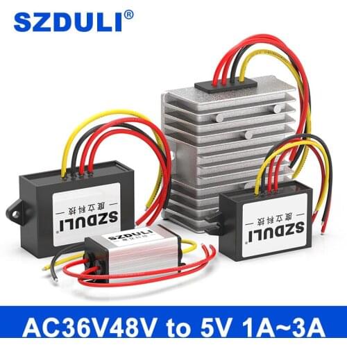 SZDULI AC36V 48V to DC 5V 1A 2A 3A step-down power converter AC48V to DC5V for monitoring equipment
