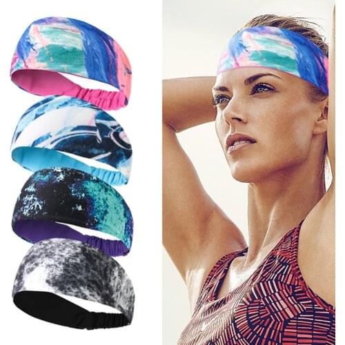 Workout Sweatbands For Women Head Sport Hair Bands For Womens Hair Non Slip Moisture Wicking Headband For Running