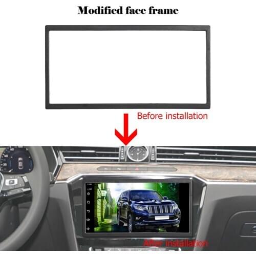 2 Din Car Stereo Radio Frame For Car Multimedia Player Double Din MP5 DVD Player Panel Frame Trim Kit Car Interior Accessories