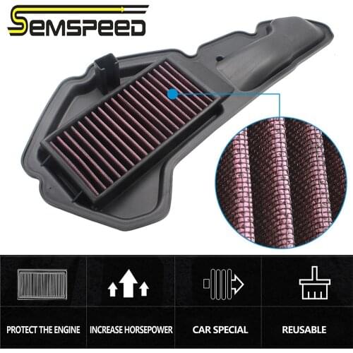 SEMSPEED ADV150 High Flow Intake Cleaner Motorcycle Air Filter Purifier Replacement Accessories Fits for ADV150 2018-2020 2021