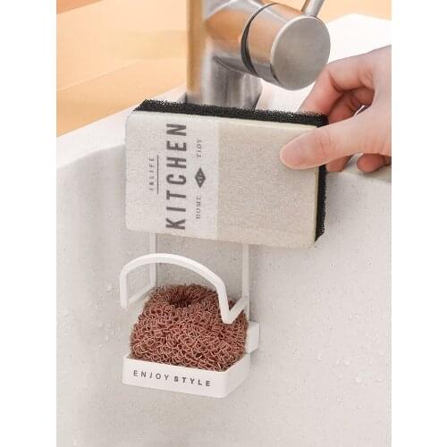 Kitchen Sink Storage Rack Cleaning Ball Sponge Storage Household Sink Storage Rack Faucet Draining Storage Rack