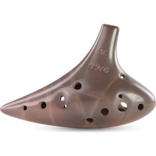 TNG Ocarina Purple Clay 12 Holes Professional handmade Dolomite Ceramic Redware Musical Instruments Home Of Ocarina From Taiwan