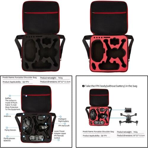 Waterproof Hardshell Case Box Shoulder Bag Adults Portable Storage Case Carry Case for DJI Drone Accessory