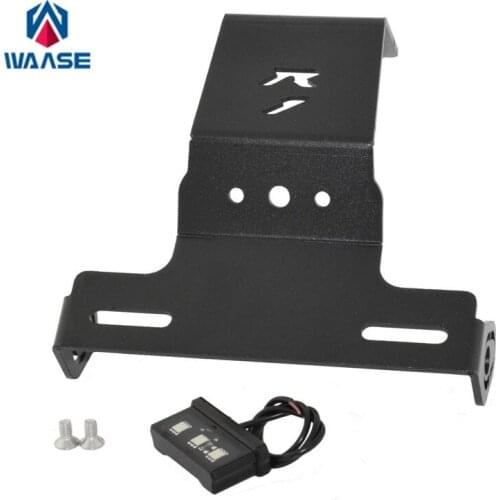 Waase For Yamaha YZF R1 2004 2005 2006 2007 2008 2009 2010 2011 2012 2013 2014 License Plate Holder Frame with LED Light