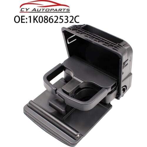 YAOPEI 1K0862532 1K0862532C Folding Center Console Rear Cup Holder For Volkswagen Golf 5 6 Black