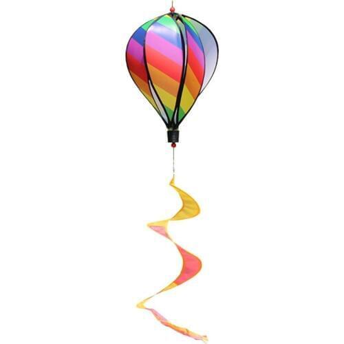 1Set Hot Air Balloon Toy Windmill Spinner Garden Lawn Yard Ornament Outdoor Party Favor Supplies