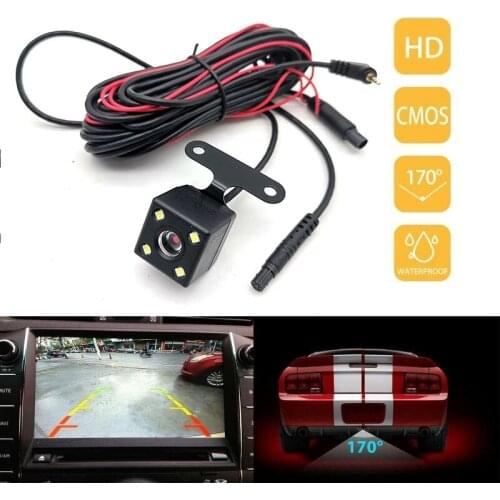 1Pcs 5 Pin Car Rear View Camera Reverse 170 Degree Wide Angle Recording Parking Waterproof Night Vision Video Camera