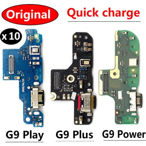 10Pcs/Lot, Charger Board PCB Flex For Motorola Moto G9 / G9 Play / G9 Plus USB Port Connector Dock Charging Ribbon Cable