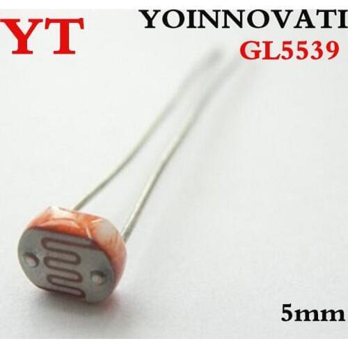 1000pcs GL5539 Photoresistor LDR Photo Resistors Light-Dependent 5MM Photoelectric Switch Component 5539 Resistance
