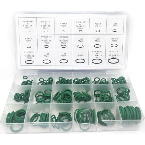 270Pcs 18 Size Car A/C System O-Ring Gasket Seals Washer Rapid Seal Repair Kit 5-17mm