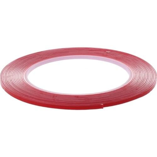 5M Strong Adhesive Red Film Clear Double Side Tape No Trace For Phone LCD Screen E56C