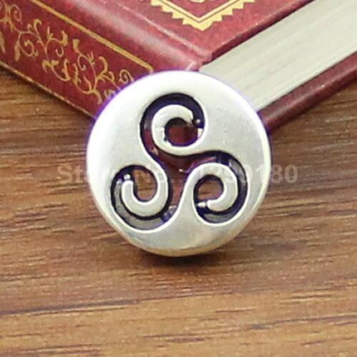 50pcs/lot Silver Tone Slider Flat Round,for Bracelet Necklace Cord Beads watch Chain Beads DIY Accessory 18mm fit:13x2mm K01237