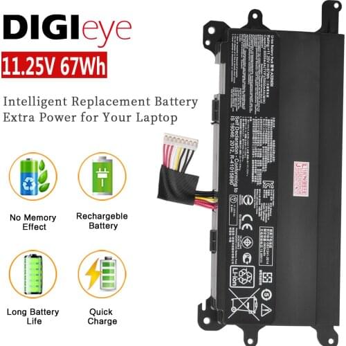 A32N1511 11.25V 67Wh A32N1511 Laptop Battery for Asus ROG G752 G752VL G752VT G752VM G752VT G752VY 0B110-0037000