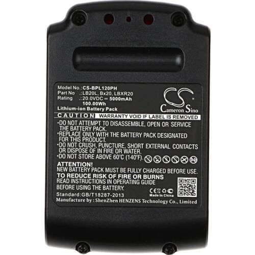 Cameron Sino 5000mAh battery for BLACK & DECKER BDCDMT120 CHH2220 LCS120 LDX120C 120SB LGC120 LHT2220 LLP120 LPHT120 LST120